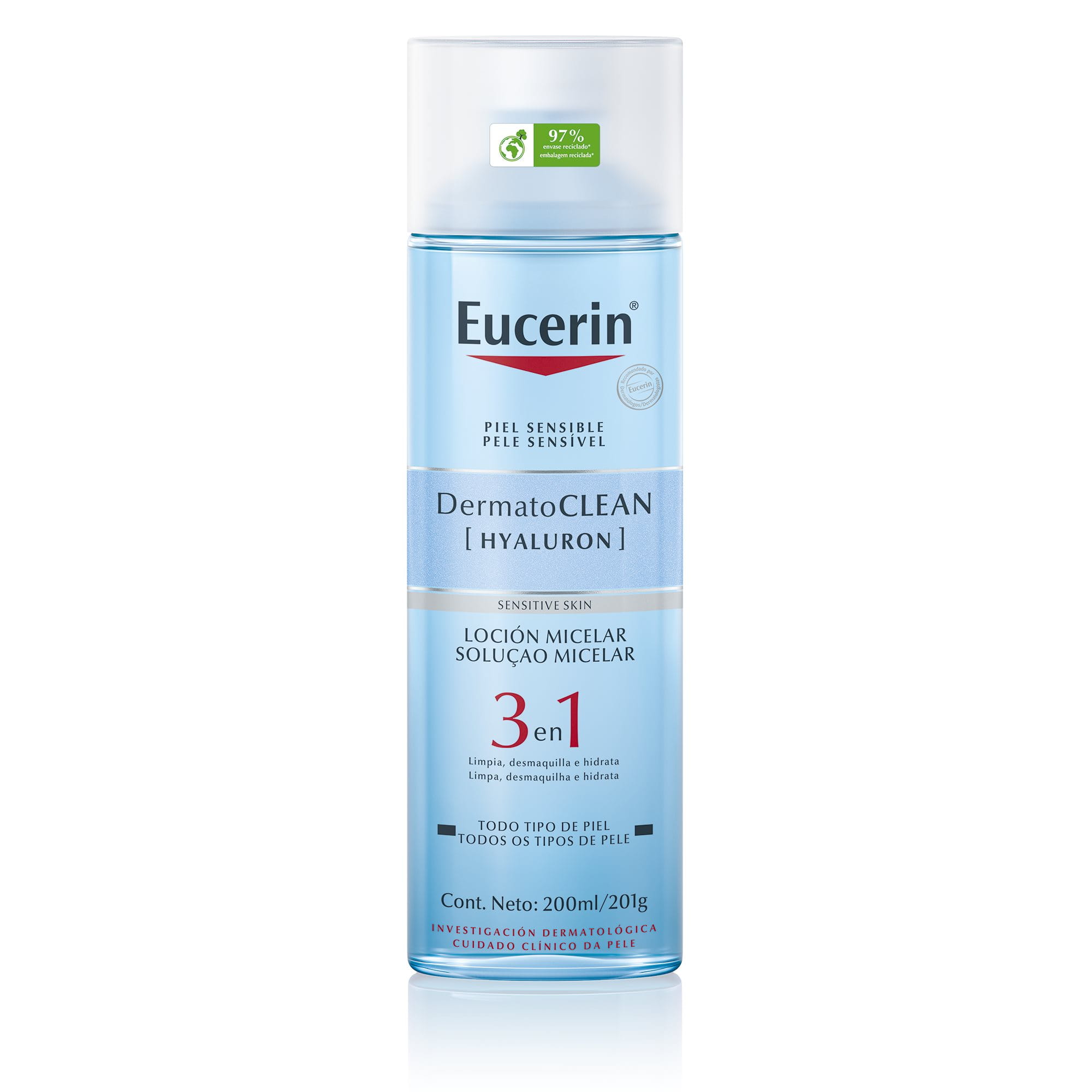 DermatoCLEAN Loción Micelar Facial Limpiadora 3 en 1 Eucerin